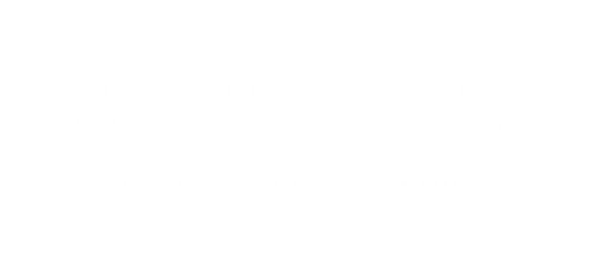 Schriftzug Ingenieurbüro für Bauwesen